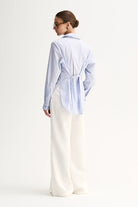Elka Collective - Kallie Stripe Shirt (Blue Stripe) Elka Collective