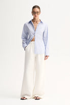 Elka Collective - Kallie Stripe Shirt (Blue Stripe) Elka Collective
