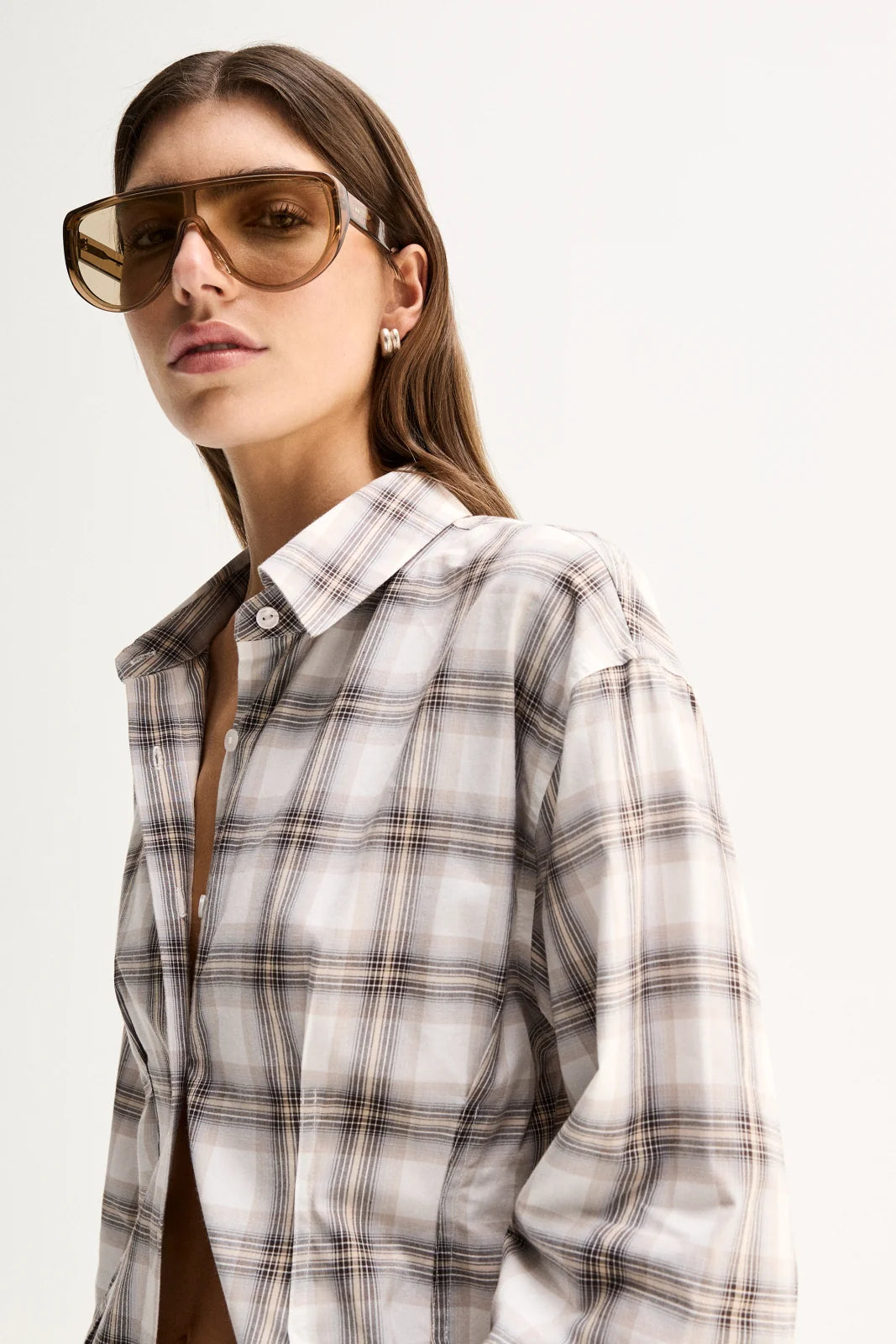 Elka Collective - Heather Shirt (White Check) Elka Collective