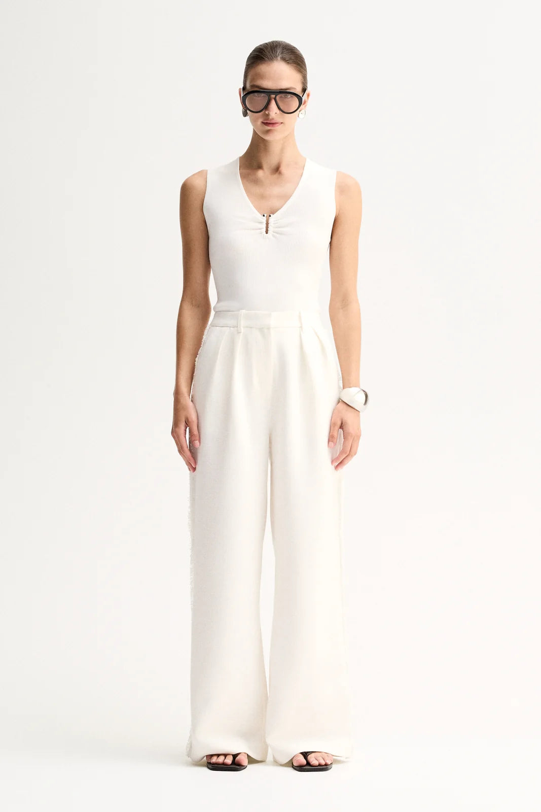 Elka Collective - Lindsay Knit Top (White) Elka Collective