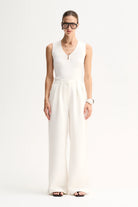 Elka Collective - Lindsay Knit Top (White) Elka Collective