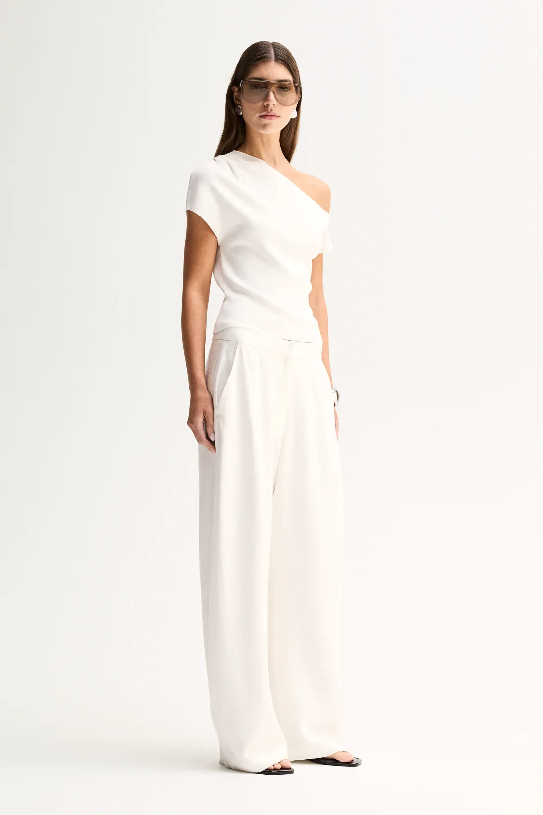 Elka Collective - Talia Knit Top (White) Elka Collective