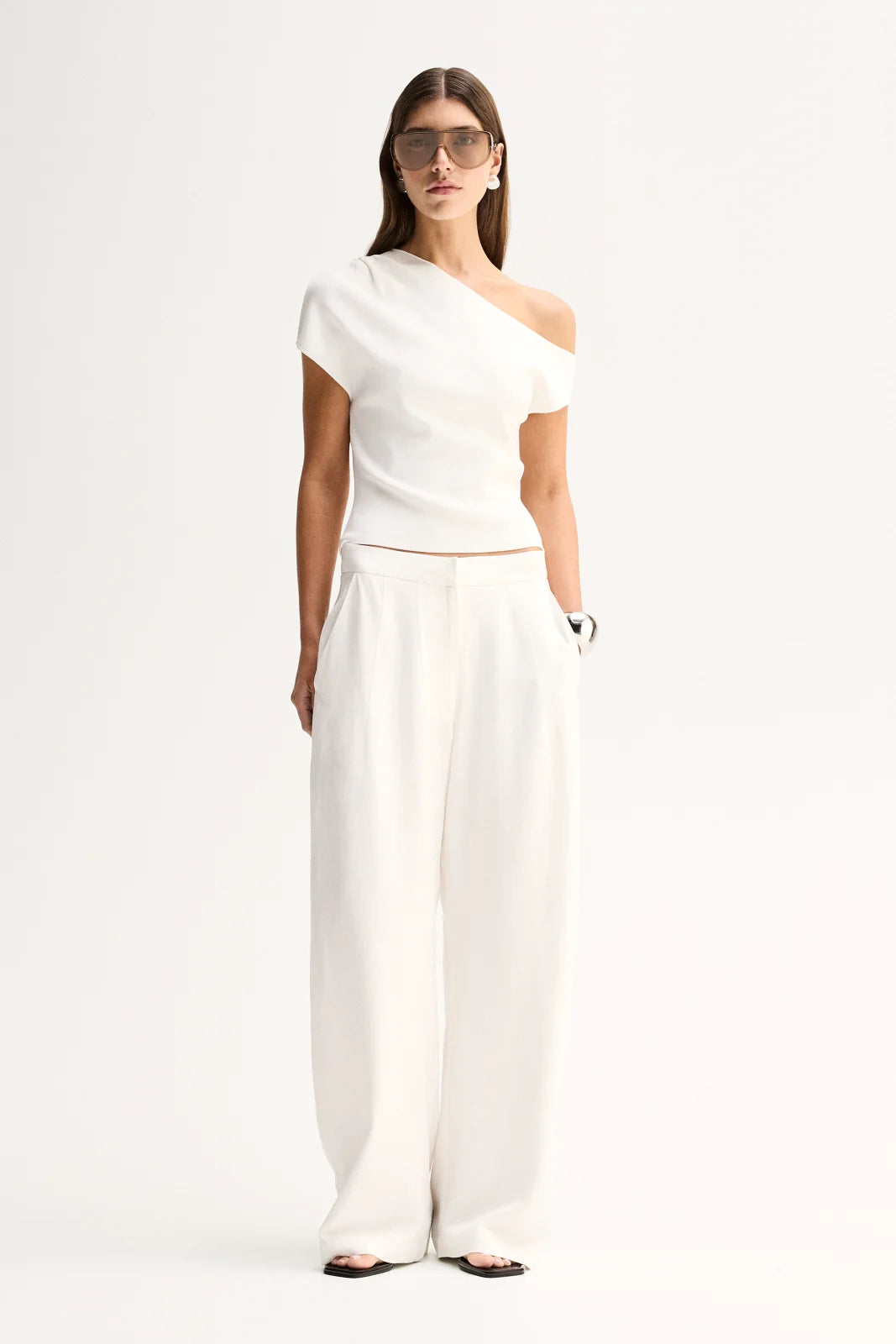 Elka Collective - Talia Knit Top (White) Elka Collective