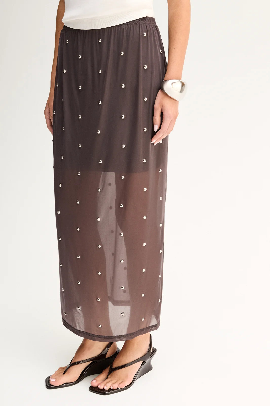 Elka Collective - Rowe Maxi Skirt (Slate) Elka Collective