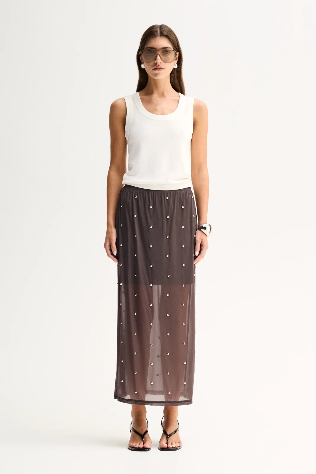 Elka Collective - Rowe Maxi Skirt (Slate) Elka Collective