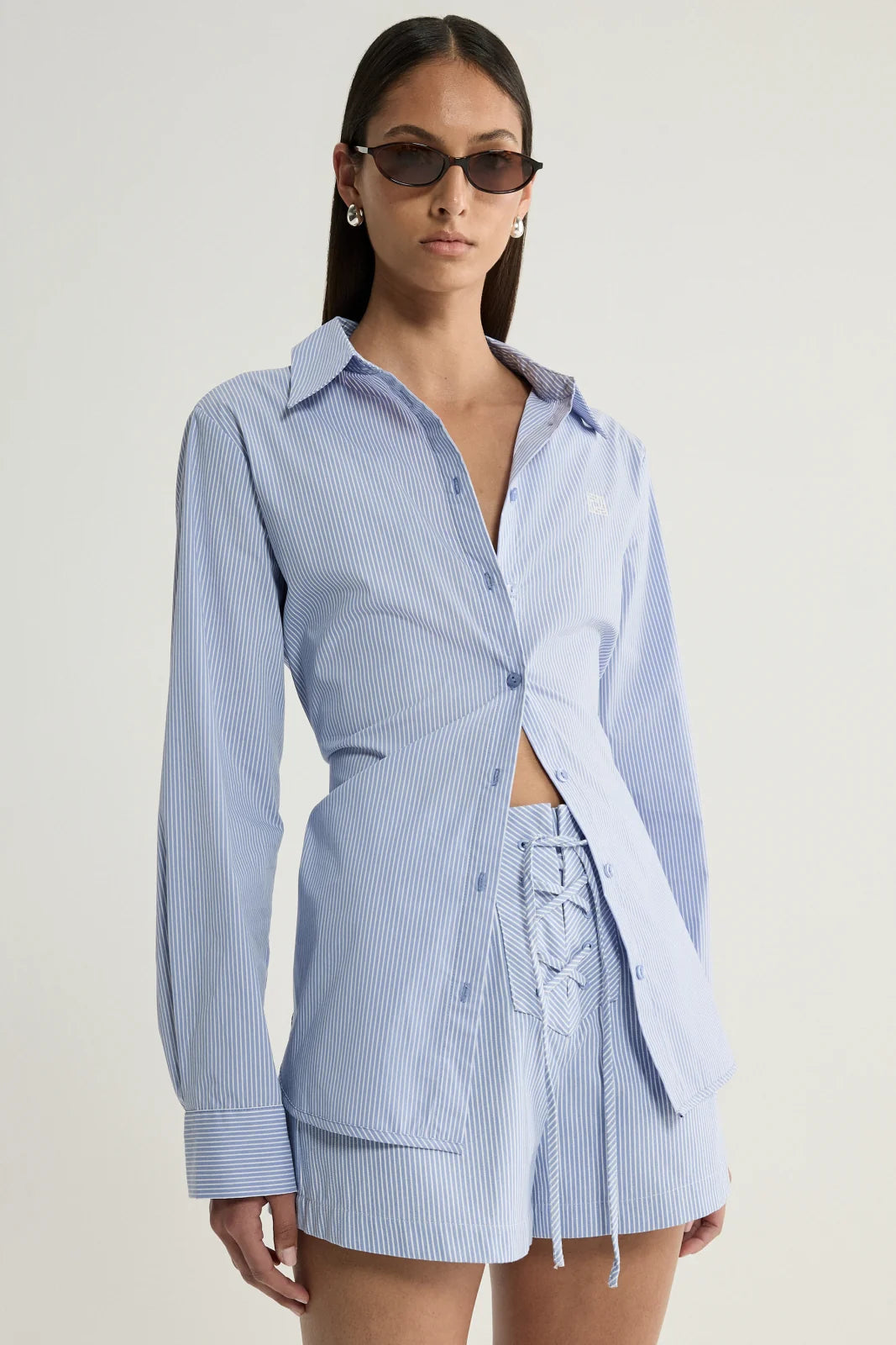 Elka Collective - Ember Shirt (Blue Stripe) Elka Collective