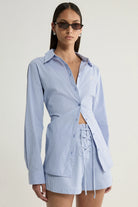 Elka Collective - Ember Shirt (Blue Stripe) Elka Collective