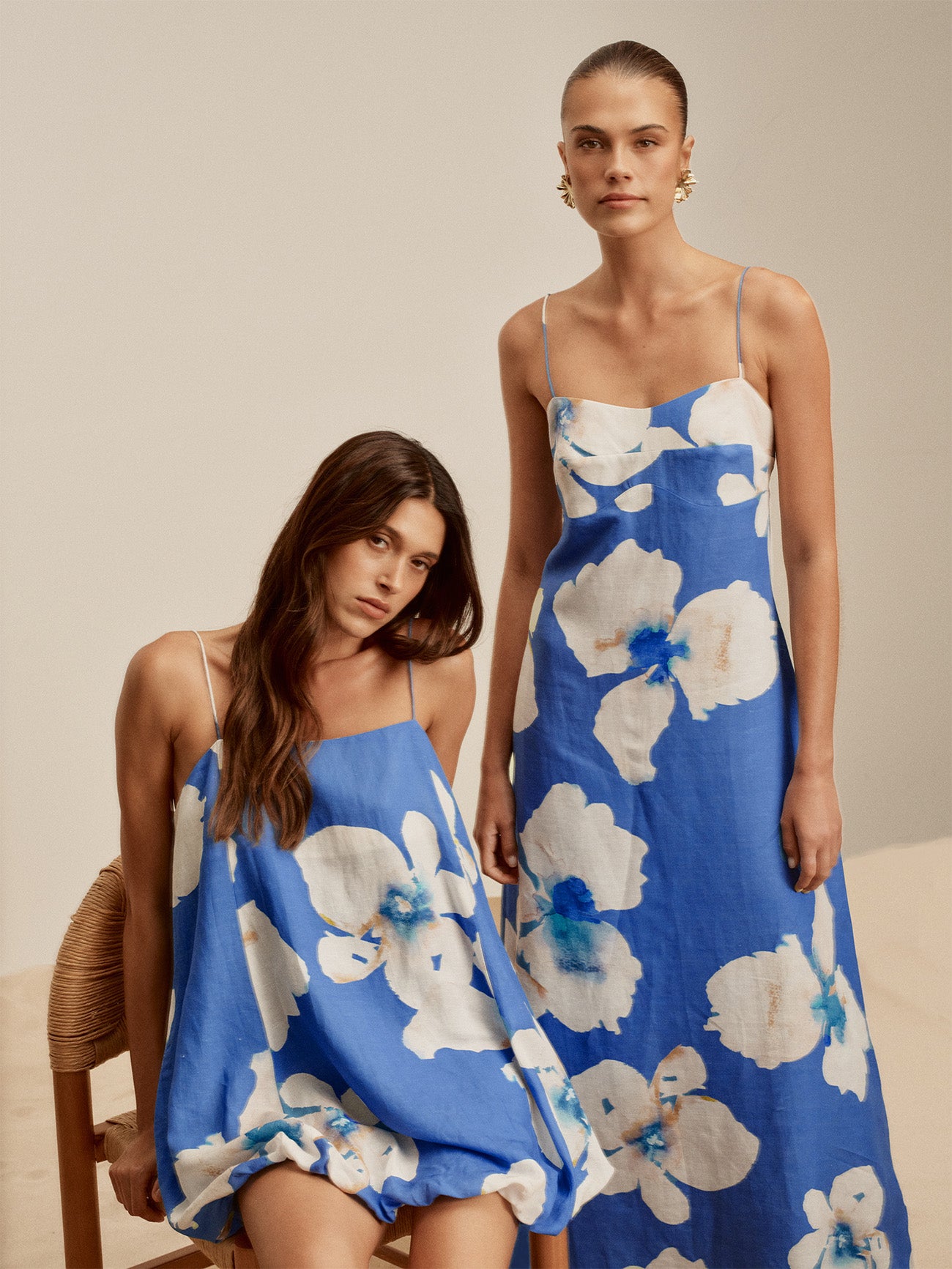 (Pre-Order) Kivari - Rowena Bubble Mini Dress (Blue) Kivari
