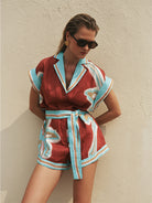 (Pre-Order) Kivari - Enzo Playsuit (Maroon) Kivari