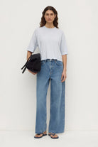 Assembly Label - Kensy Cotton Cashmere Tee (Powder Blue) Assembly Label