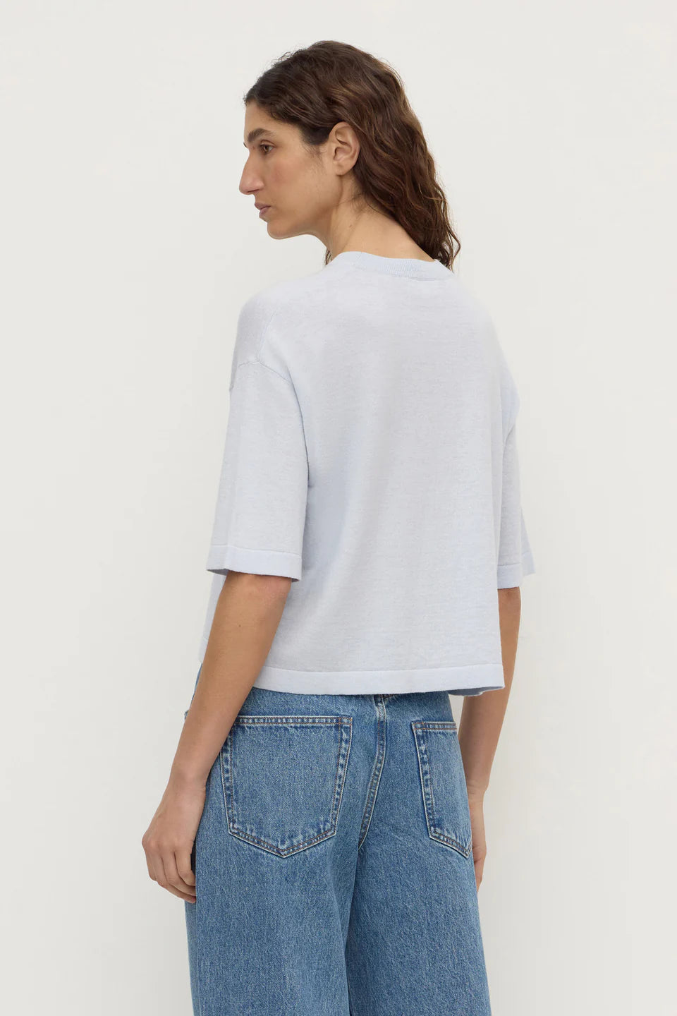 Assembly Label - Kensy Cotton Cashmere Tee (Powder Blue) Assembly Label