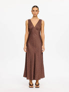 Kivari - Edie Midi Dress (Brown) Kivari