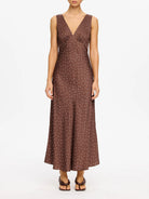 Kivari - Edie Midi Dress (Brown) Kivari