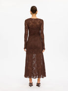 Kivari - Marie Lace Maxi Dress (Chocolate) Kivari