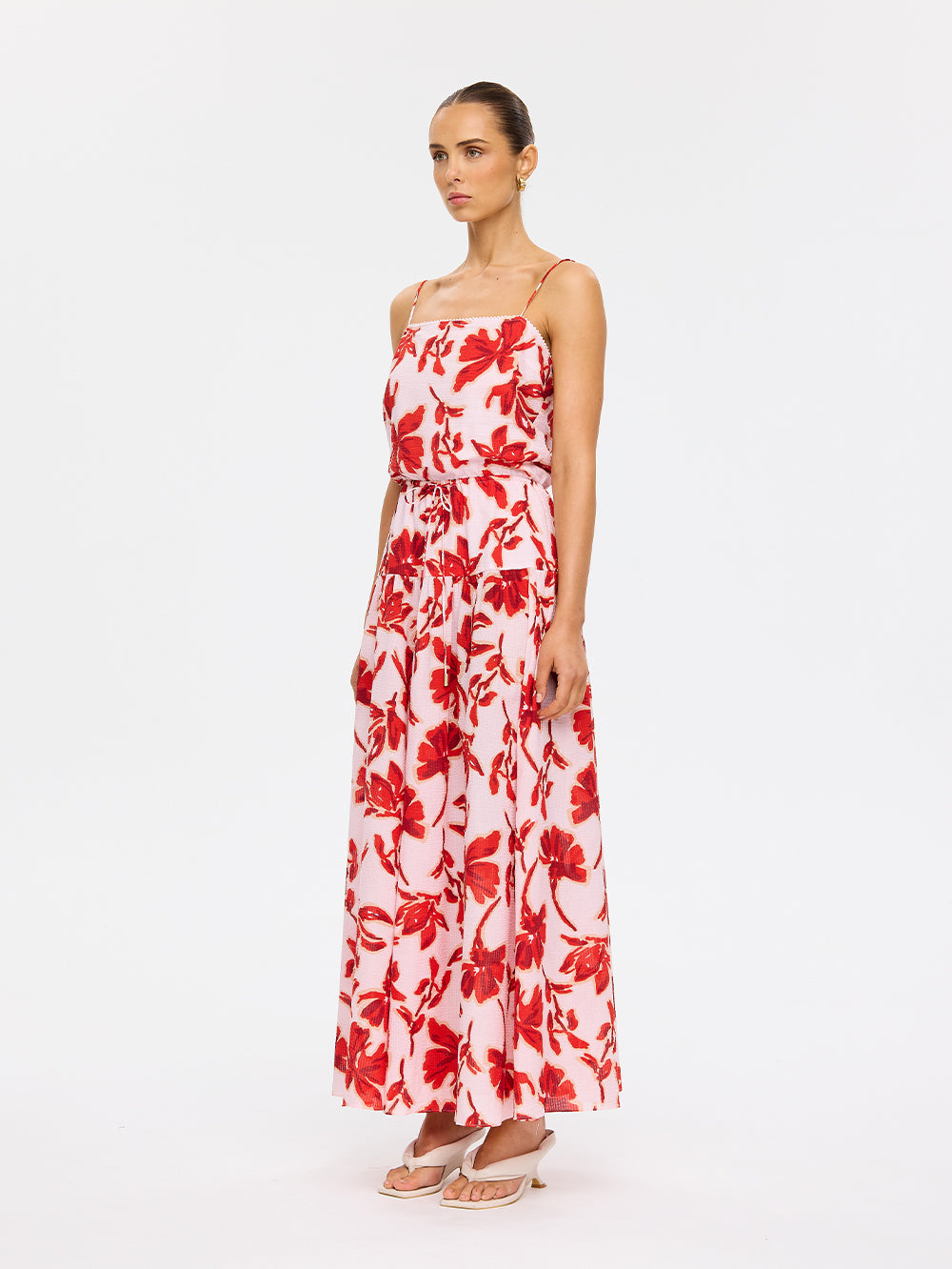 Kivari - Rosalie Strappy Maxi Dress (Red) Kivari