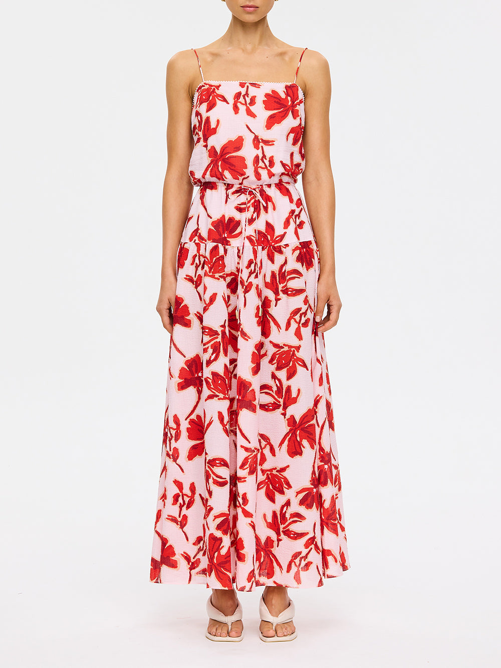 Kivari - Rosalie Strappy Maxi Dress (Red) Kivari