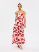 Kivari - Rosalie Strappy Maxi Dress (Red) Kivari