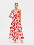 Kivari - Rosalie Strappy Maxi Dress (Red) Kivari