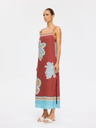(Pre-Order) Kivari - Enzo Midi Dress (Maroon) Kivari