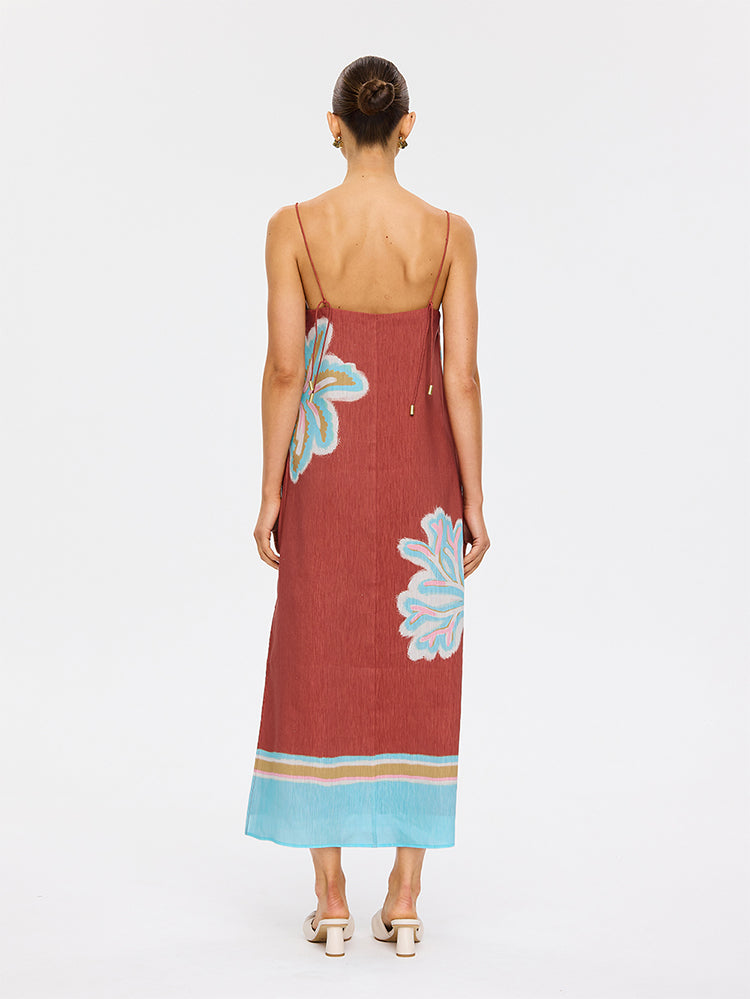 (Pre-Order) Kivari - Enzo Midi Dress (Maroon) Kivari