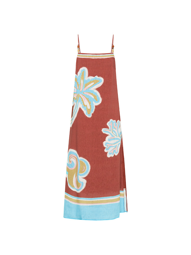 (Pre-Order) Kivari - Enzo Midi Dress (Maroon) Kivari