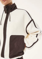 P.E Nation - Lennon Sherpa Jacket (Whisper White/Coffee) P.E Nation