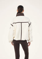 P.E Nation - Lennon Sherpa Jacket (Whisper White/Coffee) P.E Nation