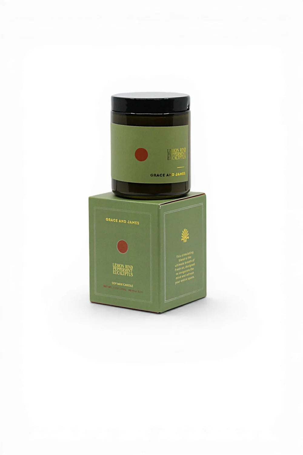 Grace and James - 200g Candle (Lemon Rind, Peppermint & Eucalyptus) Grace and James