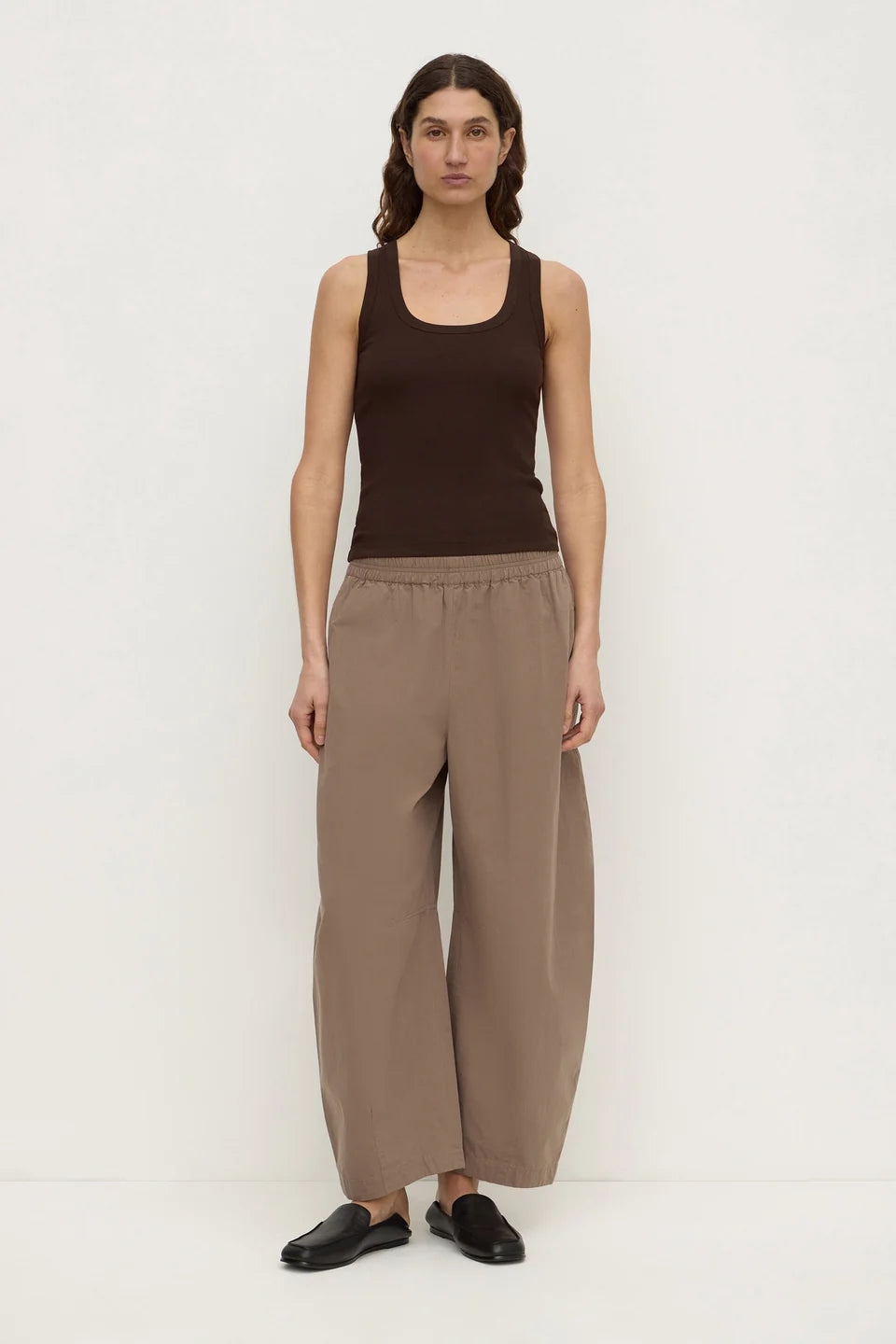 Assembly Label - Elaine Cotton Pant (Dark Sand) Assembly Label