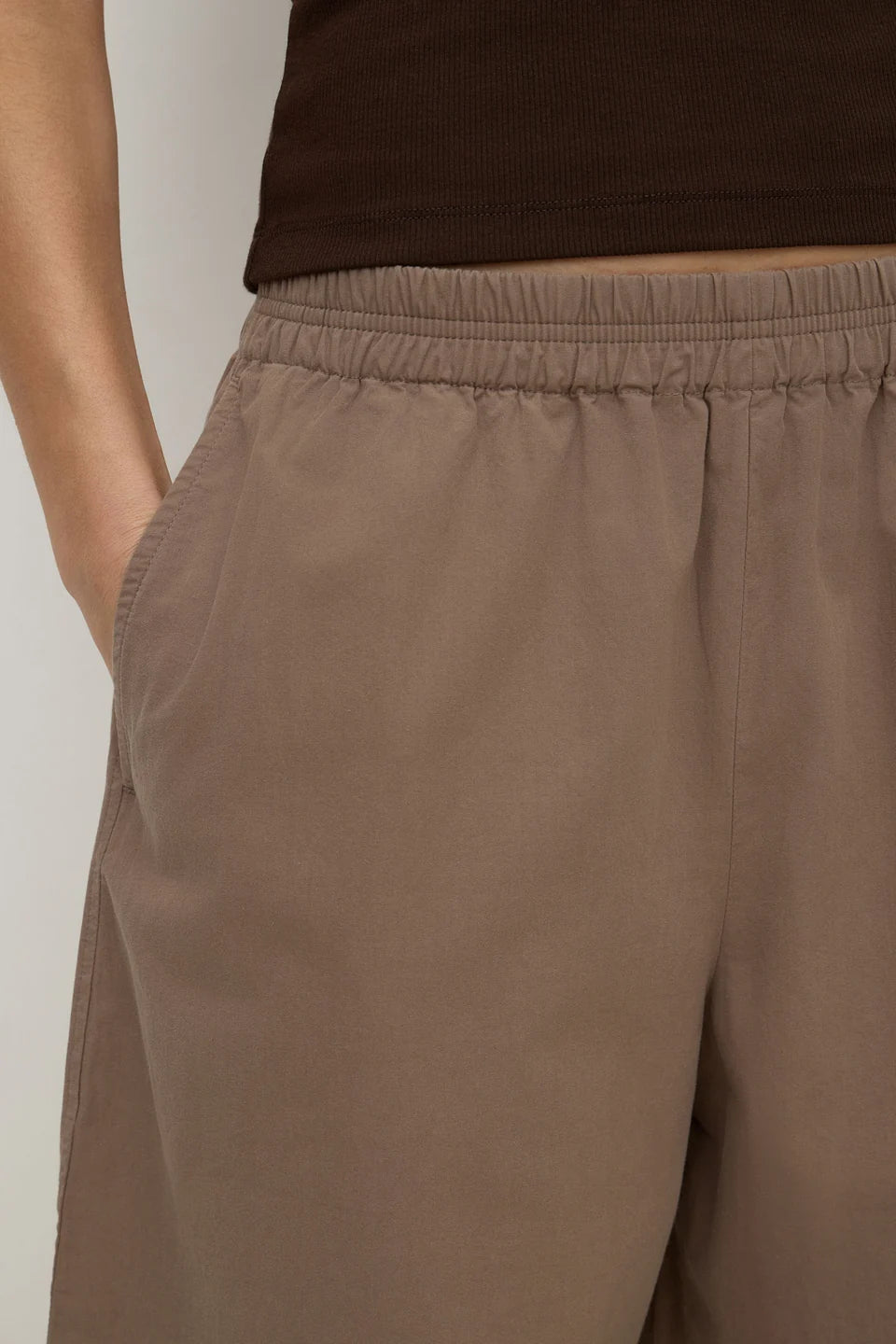 Assembly Label - Elaine Cotton Pant (Dark Sand) Assembly Label