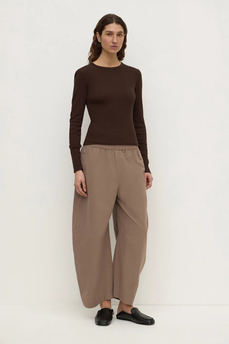 Assembly Label - Elaine Cotton Pant (Dark Sand) Assembly Label