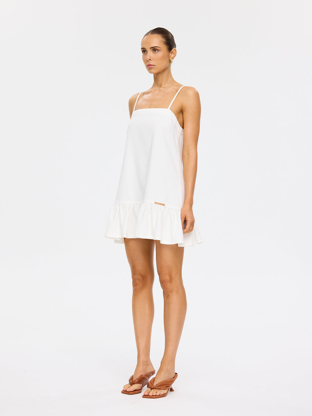 Kivari - Emilie Denim Dress (White) Kivari