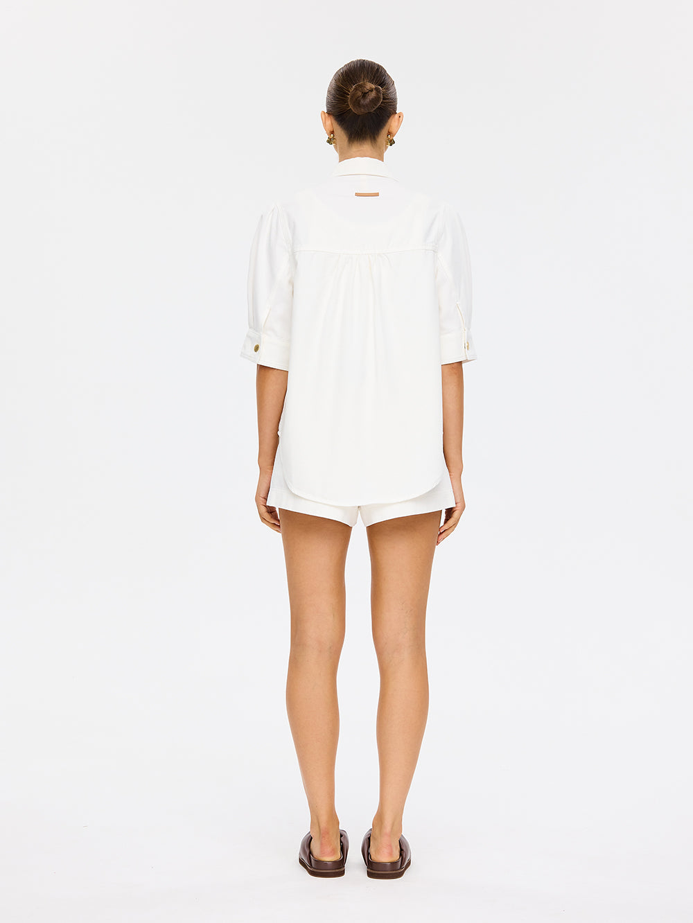 Kivari - Lou Denim Shirt (White) Kivari