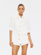 Kivari - Lou Denim Shirt (White) Kivari