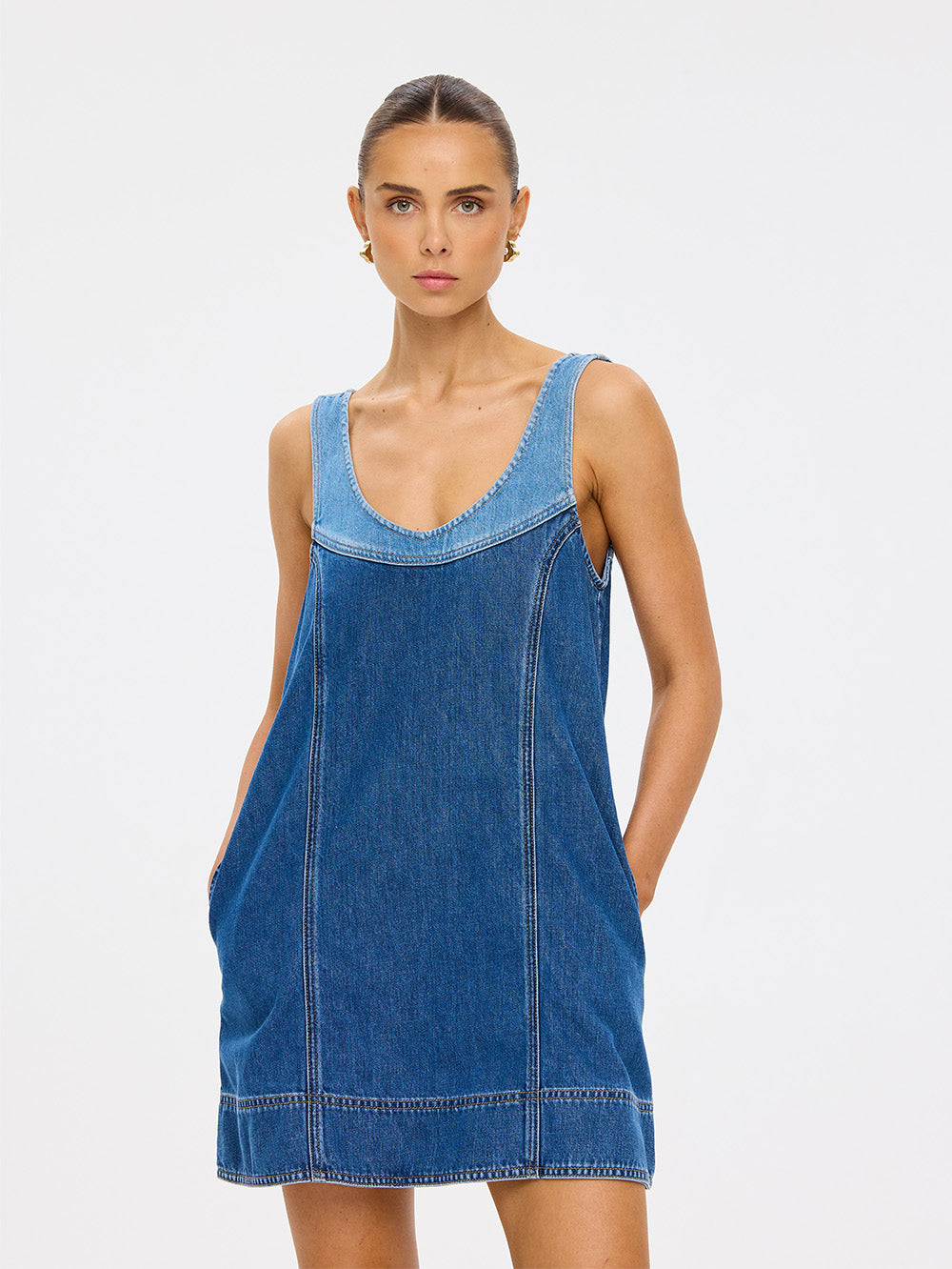 (Pre-Order) Kivari - Coralie Denim Mini Dress Kivari