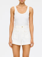 Kivari - Lou Denim Short (White) Kivari