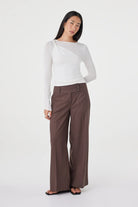 Arcaa - Mannon Pant (Espresso Pinstripe) Arcaa