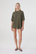 Arcaa - Pippa Oversized Tee (Smokey Olive & Dusk Blue) Arcaa