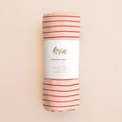 Fox & Fallow - Organic Muslin Wrap (Strawberry Stripe) Fox & Fallow