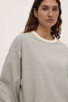 Assembly Label - Malone Stripe Wide Sleeve Tee (Cream/Black) Assembly Label