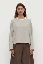 Assembly Label - Malone Stripe Wide Sleeve Tee (Cream/Black) Assembly Label