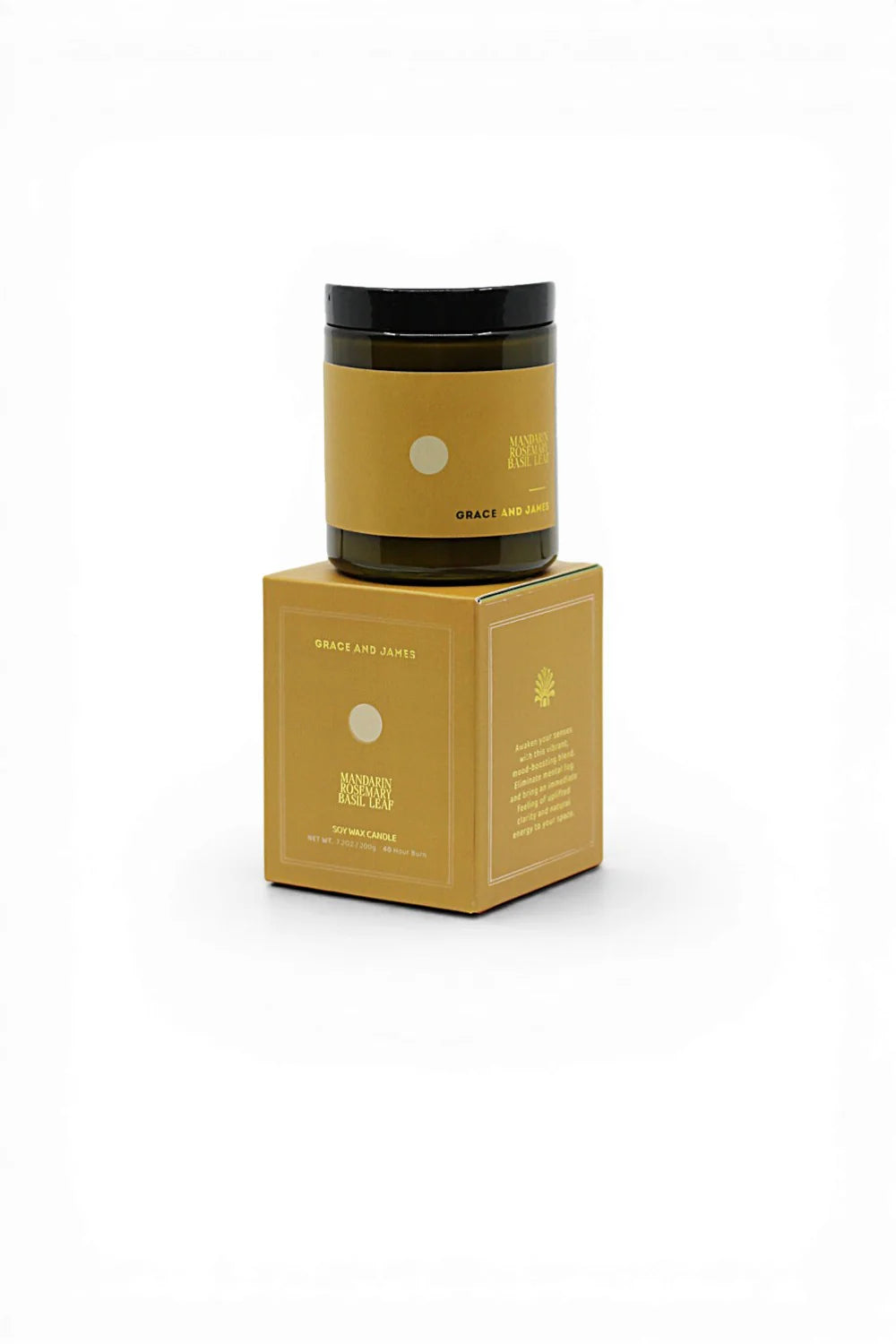 Grace and James - 200g Candle (Mandarin, Rosemary & Basil Leaf) Grace and James