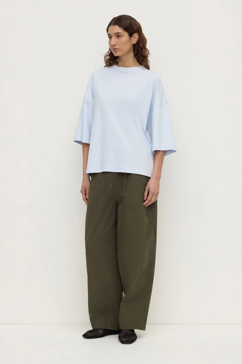 Assembly Label - Max Cotton Oversized Tee (Powder Blue) Assembly Label