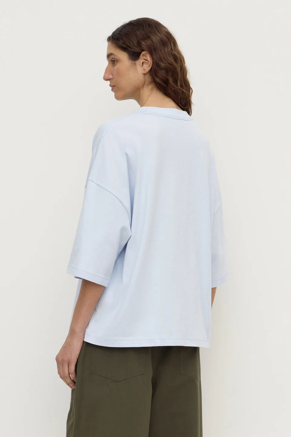 Assembly Label - Max Cotton Oversized Tee (Powder Blue) Assembly Label