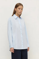 Assembly Label - Micha Popplin L/S Shirt (Powder Blue) Assembly Label