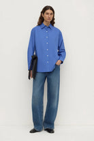 Assembly Label - Micha Popplin L/S Shirt (New Blue) Assembly Label