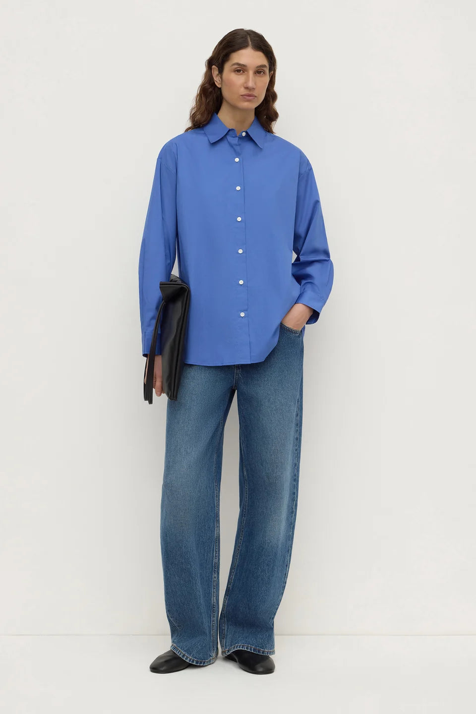 Assembly Label - Micha Popplin L/S Shirt (New Blue) Assembly Label
