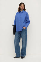 Assembly Label - Micha Popplin L/S Shirt (New Blue) Assembly Label