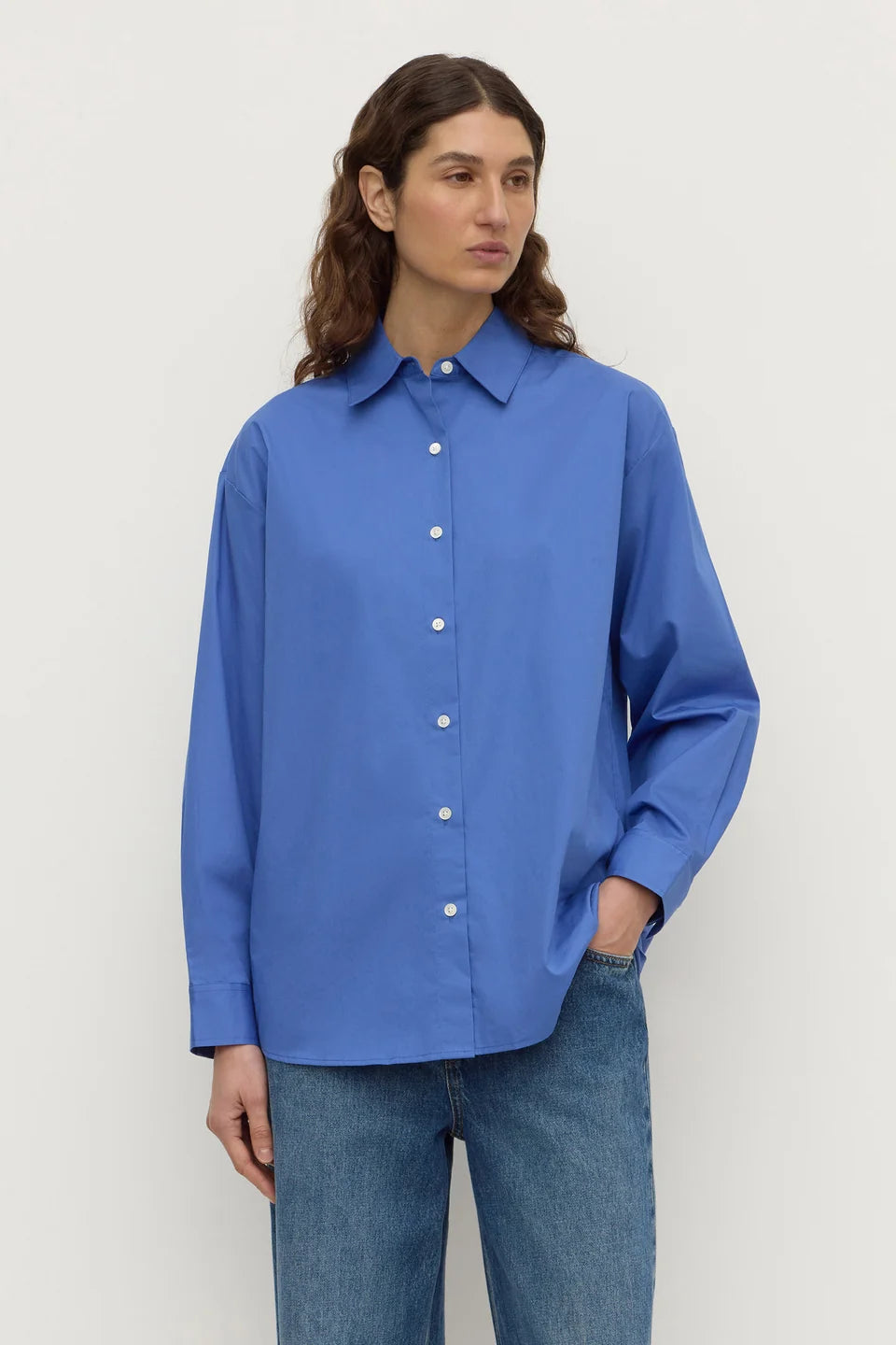Assembly Label - Micha Popplin L/S Shirt (New Blue) Assembly Label