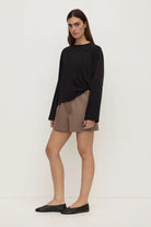 Assembly Label - Micha Poplin Short (Dark Sand) Assembly Label